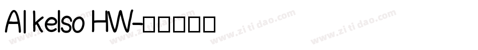AI kelso HW字体转换
